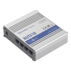 TELTONIKA RUTX10 – Router Industrial WiFi 5 VPN / 802.11ac Dual Band / 4 Puertos Gigabit / Quad-Core 717 MHz / PoE 9-50 VDC / -40°C a 75°C (-40°F a 167°F)
