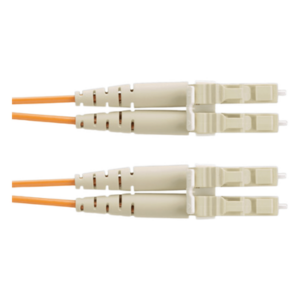 PANDUIT F62ERLNLNSNM002 – Jumper de Fibra Optica Multimodo 62.5/125 OM1, LC-LC Duplex, OFNR (Riser), Color Naranja, 2 Metros