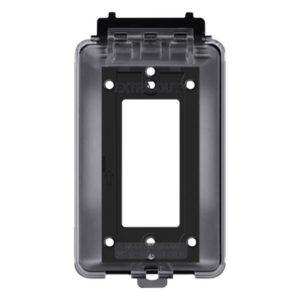 THORSMAN TH-CPE – Caja Protectora de Contactos para Exterior / Policarbonato de Alto Impacto / Protección NEMA 3R / 127V 15A 60Hz / Tapa Transparente Base Negra / Resistente a Intemperie UV