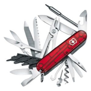 VICTORINOX 1.7775.T – Navaja Multifunción / 39 Herramientas / Llave Tuercas Tecnológica / Dados Hexagonales D-SUB 4-5 mm / Bits Phillips-Torx-Hex / ABS-Cellidor / 91x34x27 mm / 187 g