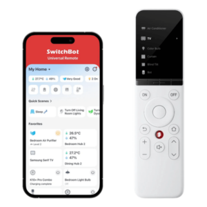 SWITCHBOT SWITCHBOTUNIREM – Control Remoto Universal IR / Pantalla LCD / WiFi + BLE / Matter / Alcance 120 m (393.7 ft) / 2000 mAh / 6 Meses Autonomía