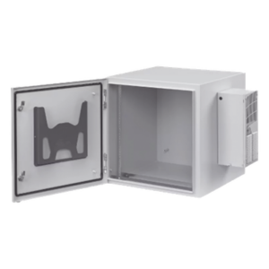 HOFFMAN PTRS242424G4A – Gabinete Industrial de Pared / 12 UR / Acero Calibre 14 / NEMA 4/12 / IP66 / Aire Acondicionado 800 BTU / Puerta Sólida / 24 x 24 x 24 pulgadas