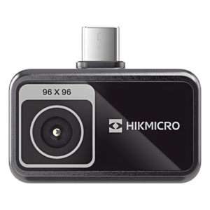 HIKMICRO HM-TJ10-1ARF-MINIE – Cámara Termográfica para Smartphone / Resolución IR 96 x 96 / SuperIR / Rango -20°C a 400°C / Precisión ±2°C o ±2% / USB-C y Lightning / 50° × 50° FOV