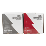 EPCOM POWERLINE KIT2CBLPV10RB/100 – Kit Cable Fotovoltaico / 2 Rollos de 100 m (328 ft) / Calibre 10 AWG (6 mm²) / Cobre Tipo PV / 1000/2000 V / -40°C a 120°C