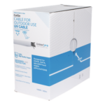 LINKEDPRO BY EPCOM PRO-CAT5-EXT-LITEW-V2 – Cable UTP Cat5e / 305 m (1000 ft) / Exterior UV / 24 AWG Cobre Sólido / Fast Ethernet / PoE / Blanco