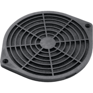 HOFFMAN AFLTR4LD – Kit Filtro Protector de Dedos / Ventilador 4 Pulgadas (102 mm) / Filtro Extraíble y Lavable / 124x124x11 mm / Plástico Negro Mate / Incluye Herrajes