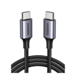 UGREEN 50152 – Cable USB-C a USB-C / 2 Metros (6.56 Pies) / 60W PD3.0 / 480 Mbps / Nylon Trenzado / Aluminio