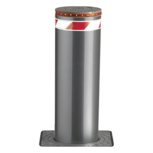 ACCESSPRO XB-220-H06K – Bolardo Hidráulico / Diámetro 220 mm / Altura 600 mm / Resistencia Impacto 250,000 J / 120 Ciclos/Hora / LED Rojo y Reflectivo