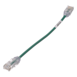 PANDUIT UTP28SP8INGR – Cable de Parcheo Cat6 UTP / 28AWG Diámetro Reducido / 3.8 mm / 20.2 cm (0.66 ft) / Verde / LSZH-CM