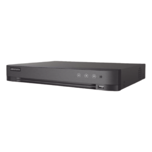HIKVISION IDS-7204HUHI-M1/XT – DVR Pentahíbrido / 8 Canales Totales / 4 TURBOHD + 4 IP / 8 Megapixel (4K) / Reconocimiento Facial / AcuSense / H.265+ / 1 Bahía HDD 10 TB / Audio Bidireccional Coaxitron / Salida Full HD