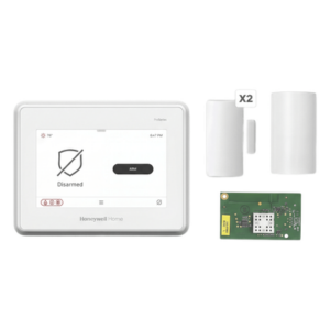 HONEYWELL HOME RESIDEO PROA7FAWPM – Kit de Alarma / Panel Táctil 7 Pulgadas / 250 Zonas / WiFi y Z-Wave Plus / PIR 12 x 17 m (39.4 x 55.8 ft) / 2 Contactos Magnéticos / Sirena 85 dB