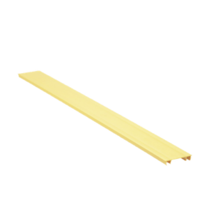 PANDUIT HC2YL6 – Tapa para Canaleta Ranurada / 2 in Ancho / 6 ft Largo / UL94 V-0 / PVC Sin Plomo / Amarillo