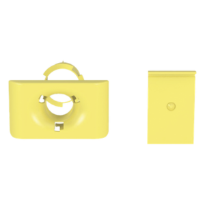 PANDUIT FR1.5IDELYL – Accesorio de Salida a Tubo / 1.5 in (38 mm) / Canaletas 4x4, 6x4, 12x4 / Color Amarillo / PC/ABS / Telcordia GR-63-CORE