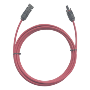 EPCOM POWERLINE CFMC41MRED – Cable Fotovoltaico / 1 m (3.28 ft) / 6 mm² (10 AWG) / Rojo / MC4 Macho-Hembra / -40°C a 90°C / 1000/2000 V