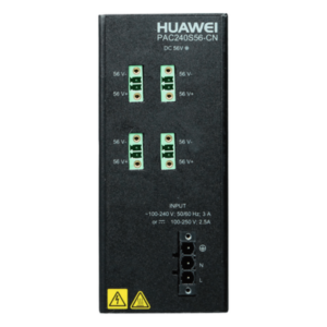 HUAWEI PAC240S56-CN – Fuente de Alimentación Riel DIN / Entrada 100-240 VCA / Salida 56 VCD / 240 W / Para Switch S210I-8P4SX
