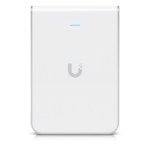 UBIQUITI U6-IW – Access Point / WiFi 6 / 2.4 y 5 GHz / 5.3 Gbps / 4 Puertos GbE RJ45 / PoE In+Out / Montaje en Pared