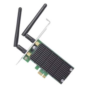 TP-LINK ARCHERT4E – Adaptador PCI Express Wi-Fi / Doble Banda AC1200 / 2.4 y 5 GHz / 2x2 MU-MIMO / Antenas Desmontables 2 dBi / Perfil Bajo y Completo