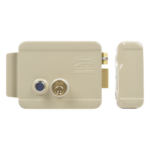 ASSA ABLOY 321-DCBD-ABG – Cerradura Eléctrica / Doble Cerrojo / 12 VCC/VCA / 4 A Máx. / Botón Integrado / Exterior / Derecha