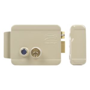 ASSA ABLOY 321-DCBD-ABG – Cerradura Eléctrica / Doble Cerrojo / 12 VCC/VCA / 4 A Máx. / Botón Integrado / Exterior / Derecha
