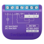 SWITCHBOT SWITCHBOTRELSW1 – Relevador Inteligente / WiFi+BLE / Salida Contacto Seco / 16A AC / 42x36x16 mm / 138x118x52 pies / Compatible Alexa y Google Home
