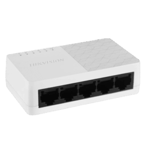 HIKVISION DS-3E0505D-O – Switch de Escritorio / 5 Puertos Gigabit / 10/100/1000 Mbps / Diseño Compacto / Plug and Play
