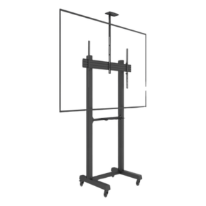 EPCOM INDUSTRIAL EMFS1B1 – Soporte de Piso Móvil para Pantalla / 65 a 100 in / VESA 100x100 a 1000x600 / Carga 120 kg / Aluminio y Acero