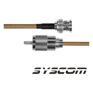 EPCOM INDUSTRIAL SBNC142KUHF30 – Jumper Coaxial / BNC Macho a UHF Macho / RG142 / 30 cm / 0.98 ft