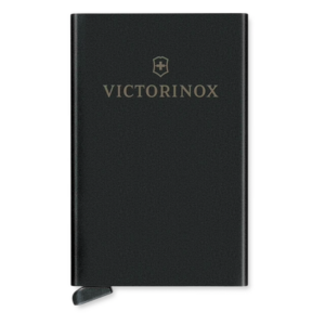 VICTORINOX 612-677 – Tarjetero de Aluminio / Capacidad 4-6 Tarjetas / Protección RFID / Sistema de Deslizamiento / 10 x 6 x 1 cm (3.9 x 2.4 x 0.4 in)