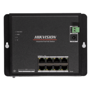 HIKVISION DS-3T1510P-SI-FLT – Switch Industrial PoE / 8 Gigabit / 2 SFP / Alcance 300 m (984.3 ft) / 240 W / -40~75°C