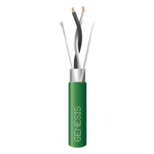GENESIS 3320-2105 – Cable de Datos EIA-485 / 2x22 AWG / Blindado Trenzado / Plenum / Bobina 305 m (1000 ft) / Verde