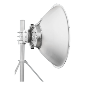 JIROUS JRMD120010/11RA – Antena parabólica 4 ft para radio B11 y AF11, ganancia de 40.5 ± 1 dBi, conector guía de onda, Alto aislamiento al ruido en enlaces vecinos, 10-12 GHz, Montaje de acero inoxidable incluido