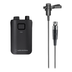 AUDIO-TECHNICA ESW-T4101/831CH – Transmisor de petaca inalámbrico / Micrófono de solapa / 50 Hz - 20 kHz / Rango 100 m (328 pies) / 2 pilas AA