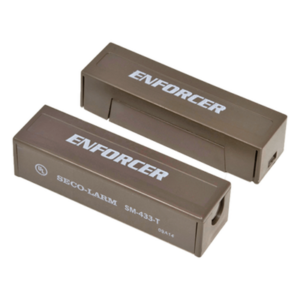ENFORCER SECOLARM SM-433-TQ/B – Contactos Magnéticos de Montaje Superficial / Brecha 31 mm (1.22 in) / SPST N.O. / Circuito Cerrado / Terminales Chapados en Oro / Plástico ABS de Alto Impacto