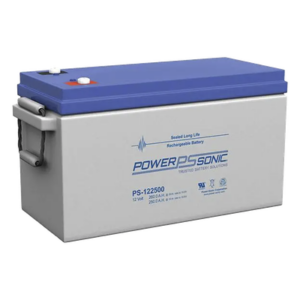 POWER SONIC PS-122500-M8 – Batería de respaldo / 12V / 260Ah / Terminales M8 / AGM-VRLA / UL listada