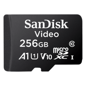 SANDISK SDSDQAS5-256G-BP – Memoria microSD / 256GB / Alta Resistencia / Clase 10 / UHS-I / -25°C a 85°C / 128 TBW