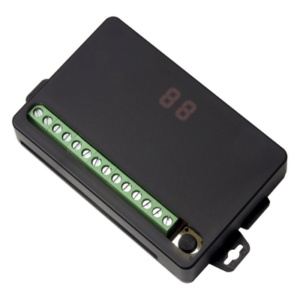 ENFORCER SECOLARM SK-910RD4 – Receptor RF de 4 Canales / Alcance 80 m (262 ft) / Pulso Temporizado 0.5-99 s o 1-99 min / 315 MHz / 12-24 VDC