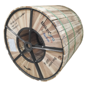 LINKEDPRO BY FIBERHOME GYFC-8Y-24C-S100/4KM – Fibra Óptica Aérea Figura 8 / 24 Hilos Monomodo G.652D / Span 100 m / 4 km / Loose Tube / HDPE