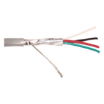 VIAKON 9239/1000 – Cable Multiconductor para Alarma / 4x22 AWG / Blindado / CMR / 305 m (1000 ft) / Gris