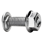 CHAROFIL MG-66-403EZ – Tornillo Métrico con Tuerca / Acero al Carbono 6 mm / Largo 20 mm / Acabado Electrozincado 15-20 µm / Uso Interior