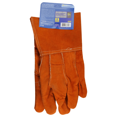 SURTEK SYS-GCAL – Guantes de Protección Industrial / Carnaza Reforzada / Puño Largo 12.5 cm / Resistencia a Abrasión y Temperaturas Moderadas / Expulsión Rápida - Image 5