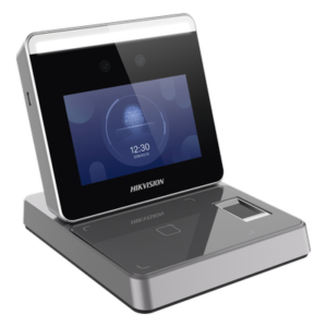 HIKVISION DS-K1F600U-D6E-F – Enrolador IP Biométrico / Pantalla 3.97" HD / Reconocimiento Facial 0.2s / MIFARE EM DESFire FeliCa / TCP/IP / Interior / -10°C a +50°C (14°F a +122°F)