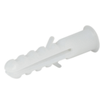 SURTEK SYS-TQ8 – Taquete para concreto / #8 / 8 mm (9/32') / Polipropileno de alta resistencia / Bolsa 25 piezas / Color blanco
