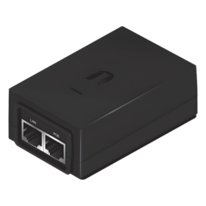 UBIQUITI POE-48-24W – Adaptador PoE / 48 VDC / 0.5 A / Fast Ethernet 10/100 Mbps / 2 Pares / 0 a 40°C