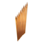 TOTAL GROUND TG-VAR-1058 – Varilla de Puesta a Tierra / Acero AISI 1018 / Recubrimiento de Cobre Electrolítico / Diámetro 5/8" / Longitud 1 m (3.3 ft)