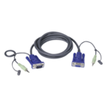 ATEN 2L2402A – Cable VGA con Audio / 1920x1200 / Macho a Hembra 15 Pines / 1.8 m / 6 ft / Apantallado Mylar