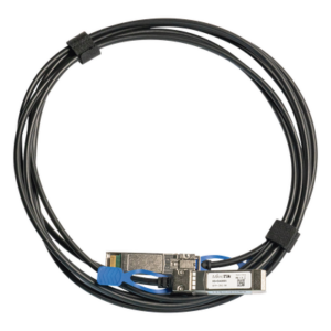 MIKROTIK XS+DA0001 – Cable de Conexión Directa SFP / Triple Velocidad 1G/10G/25G / Longitud 1 m (3.3 ft) / Baja Latencia / Bajo Consumo / MTBF 100,000 h