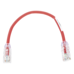 PANDUIT UTP28X8INRD – Cable de Parcheo UTP / Cat6A / 28 AWG / CM-LSZH / 0.67 pies / Rojo