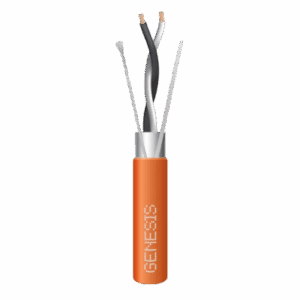 GENESIS 3320-2103 – Bobina de 305 m (1000 ft) / Cable para Datos EIA-485 2x22 AWG / Blindado Trenzado / Plenum / Naranja