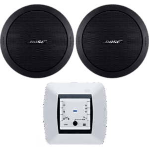 EGI AUDIO SOLUTIONS 121010H/FS2C – Kit de Audio Residencial | Mando Bluetooth EGI 121010H + Par de Bocinas de Techo BOSE FS2C | 2+2W RMS | 16Ω