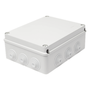 GEWISS GW-44-008 – Caja Estanca de Derivación / 12 Entradas / IP55 / IK08 / 240x190x90 mm / Libre de Halógenos / -24 a 60°C